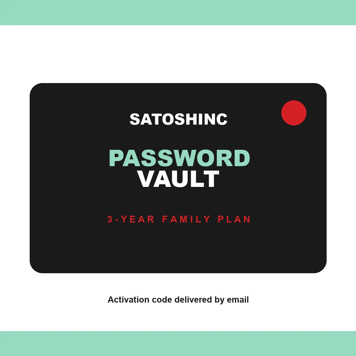 Satoshinc Encrypted Password Vault digital product card